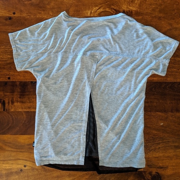 Terez Girl's Grey Slash Cool Back T-Shirt - Picture 4 of 6